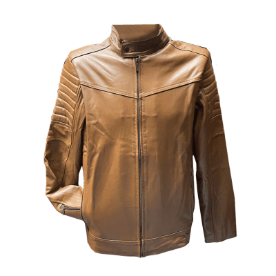 Chamarra Hendrick Miel 100% Piel