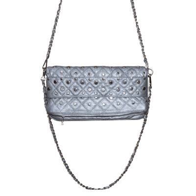 Crossbody de Piel Ibiza Metalic Blue