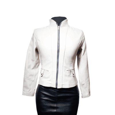 Chamarra de Piel de Dama White