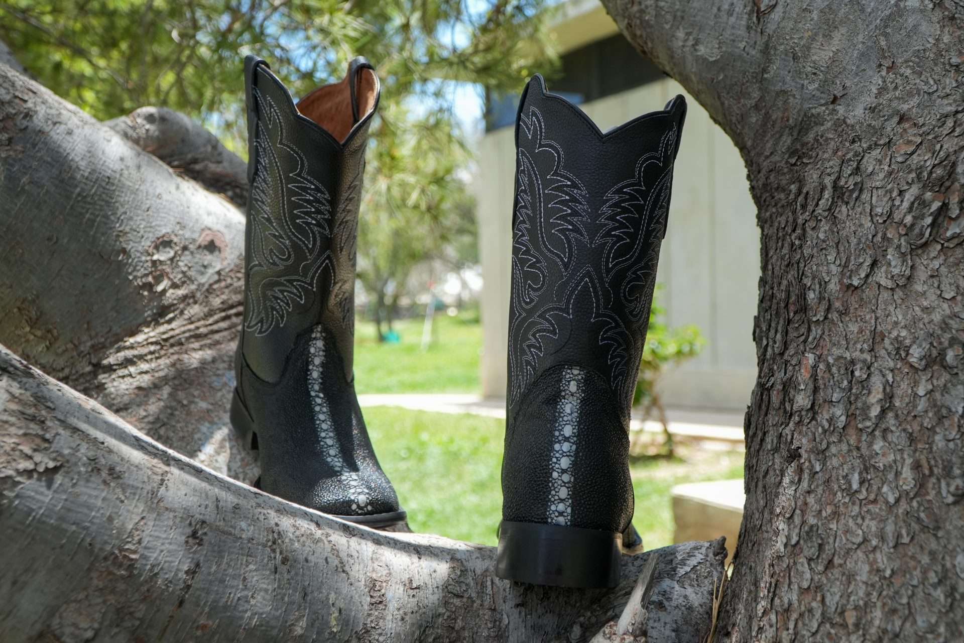 Stingray Genuine Leather Cowboy Boots