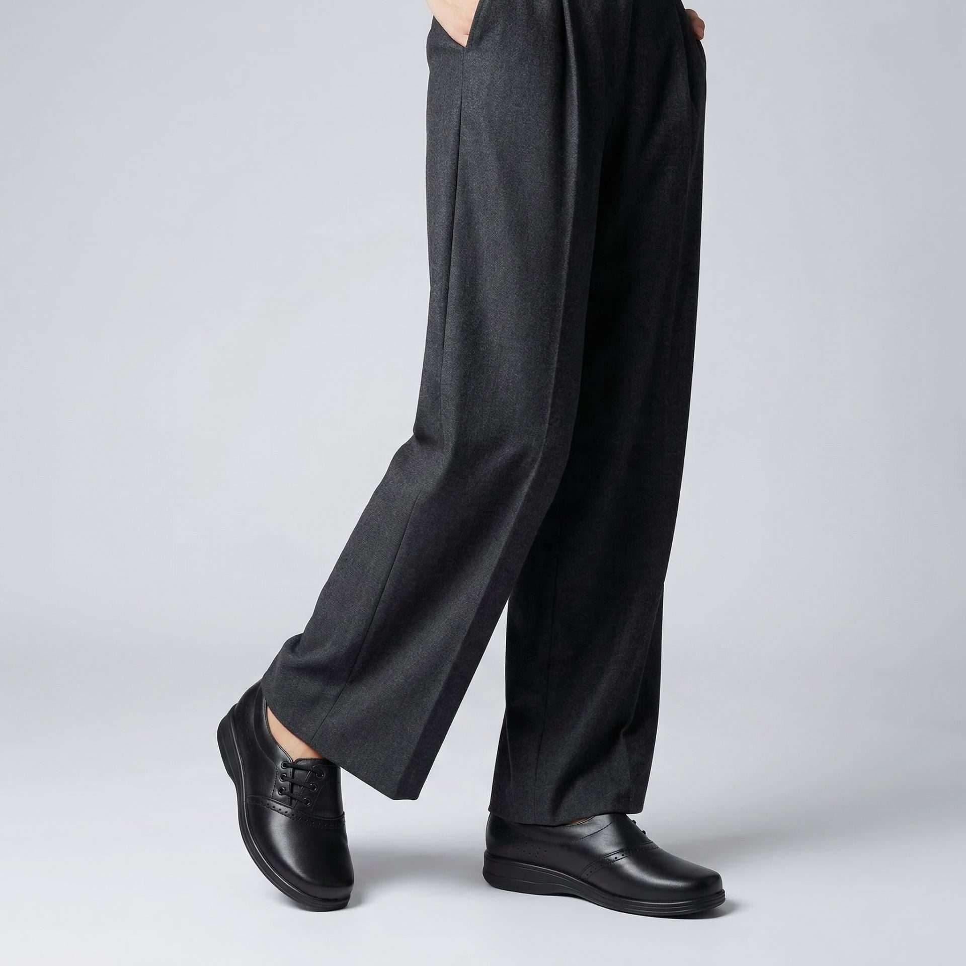 Zapato Clínico Negro de Mujer Confort 3125