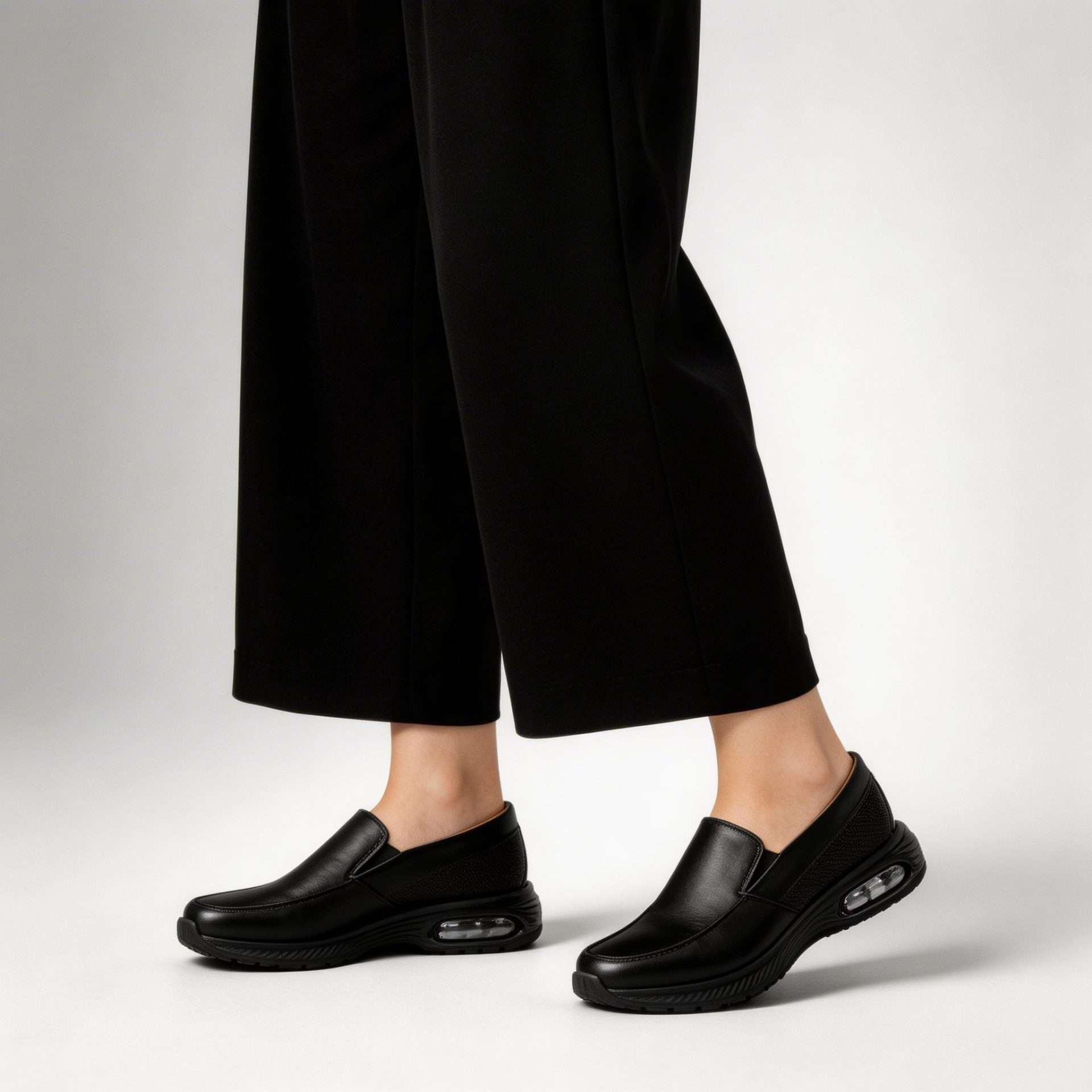 Zapato Clínico Negro de Mujer Confort 5040