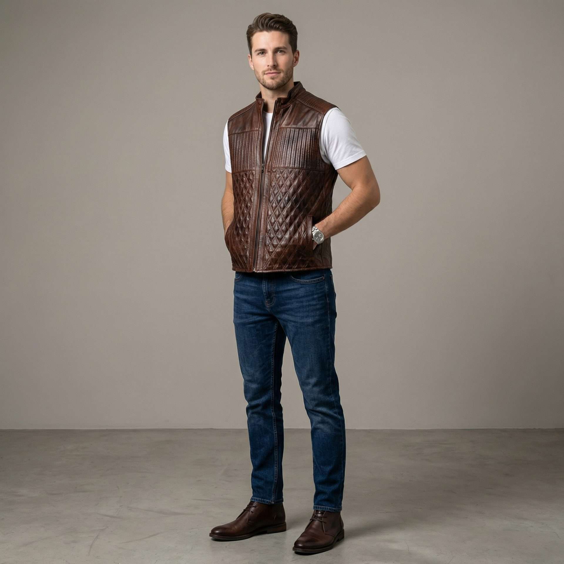 Chaleco de Piel Executive