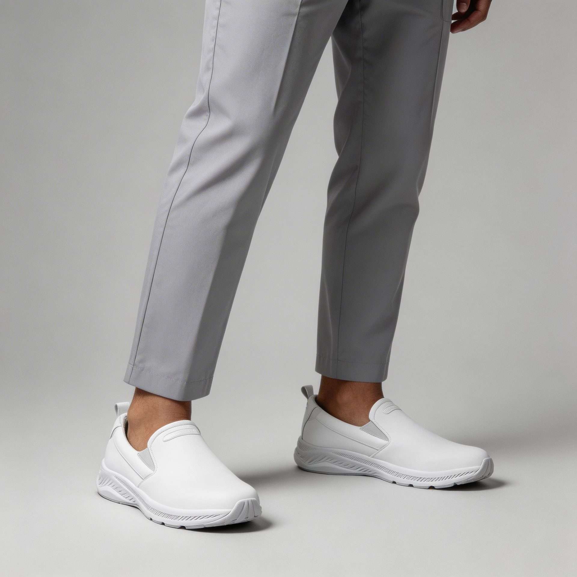 Zapato Clínico Blanco para Caballero Track 2604