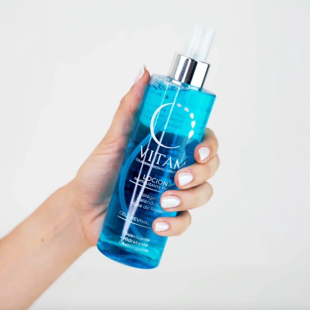 TONICO FACIAL CON COLAGENO Y AGUA DE ROSAS VITAM MALL GRAN MÉXICO EXPORT