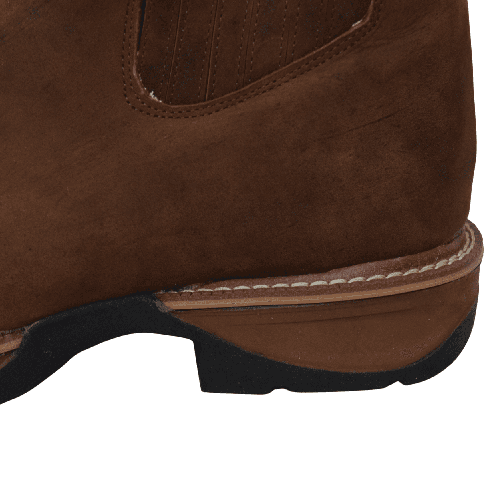 Brown Crazy Horse Leather Ankle Boots