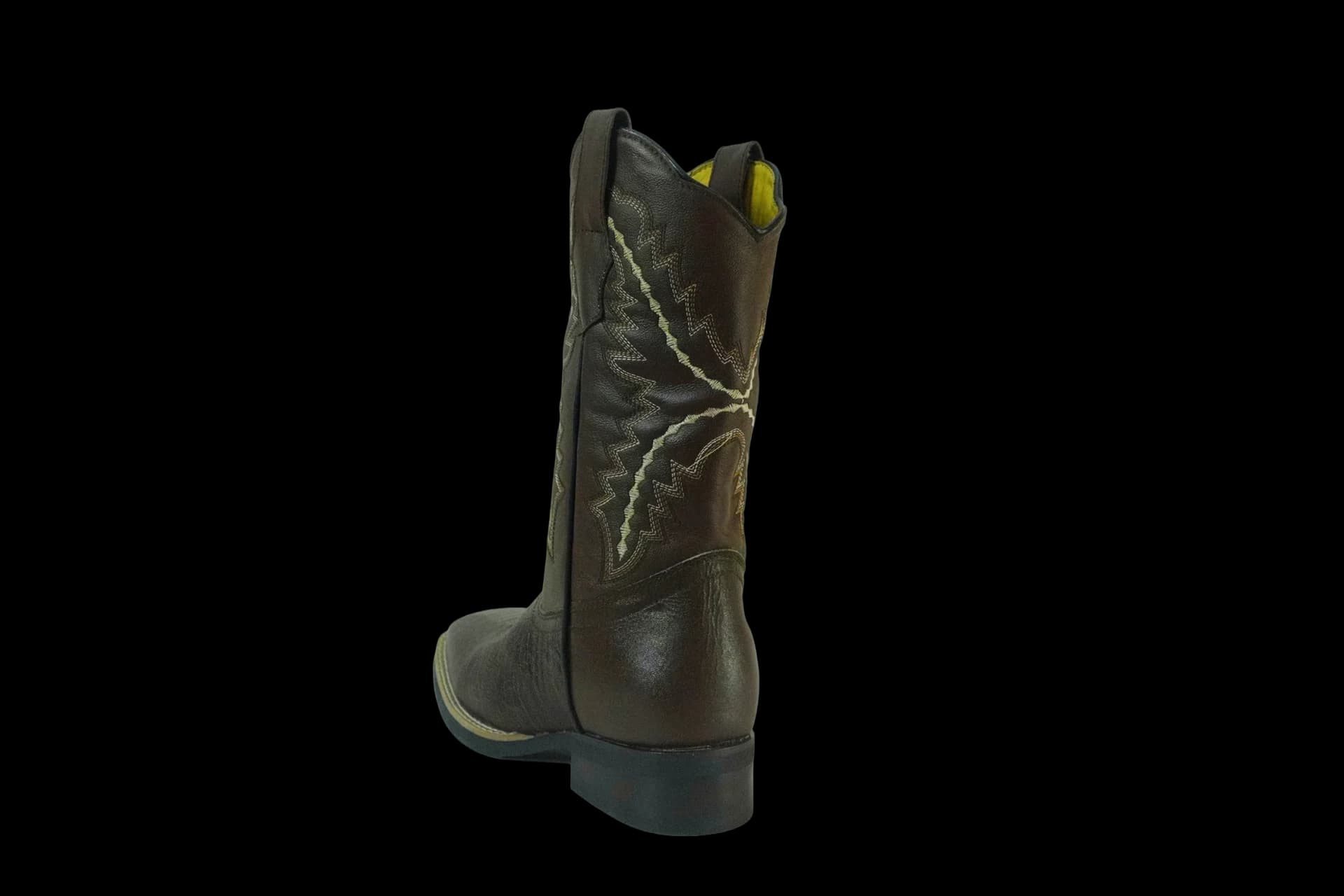 Bota Vaquera Piel Genuina Pata Avestruz Lisa