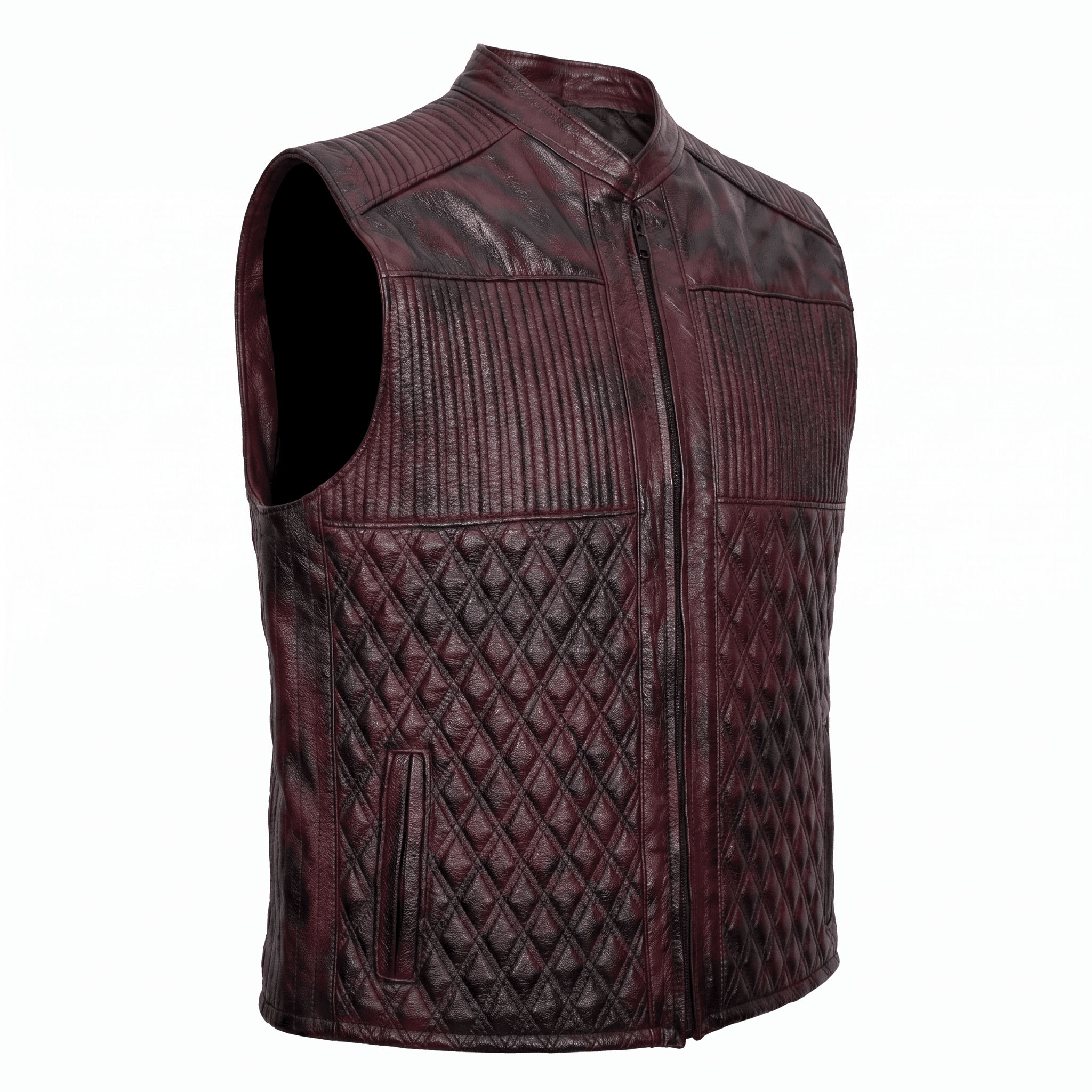 Malbec Leather Vest - Alle Mexique