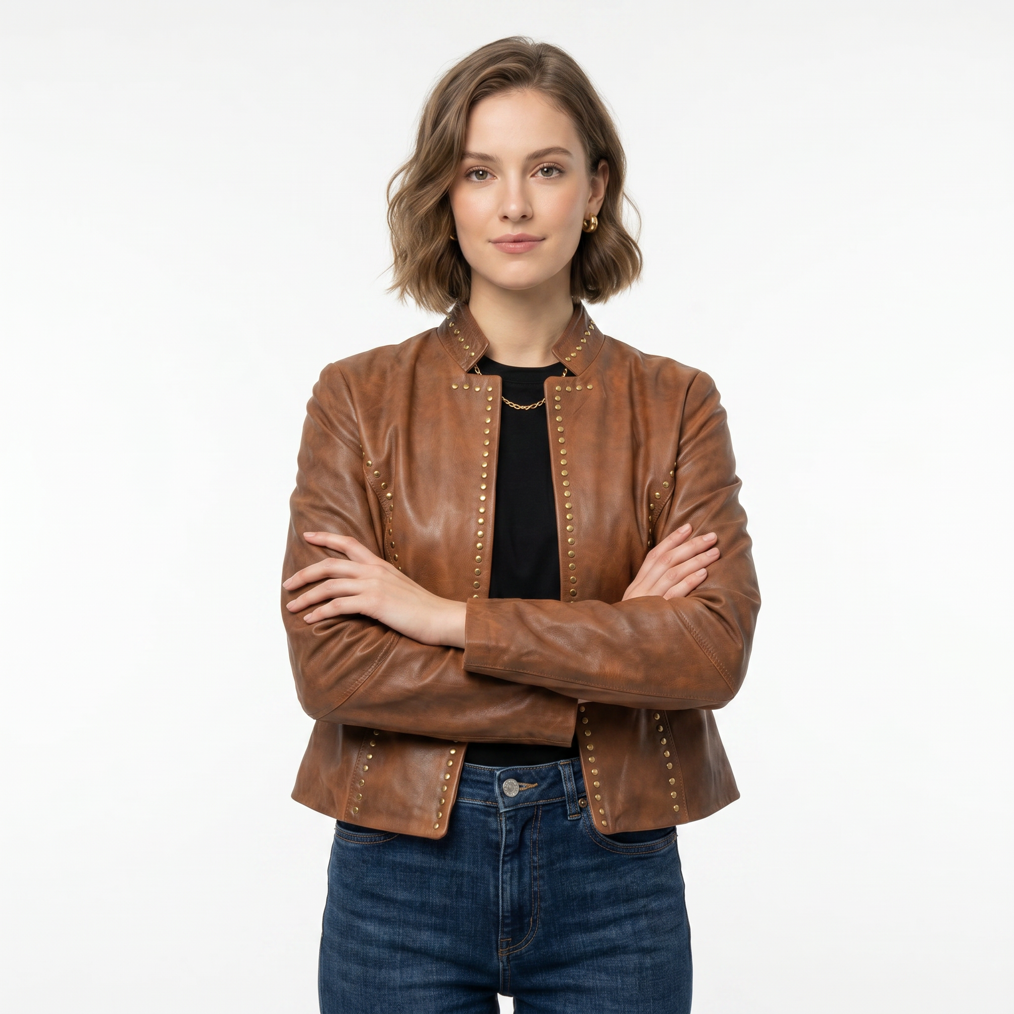 Bronze Leather Jacket - Alle Mexique