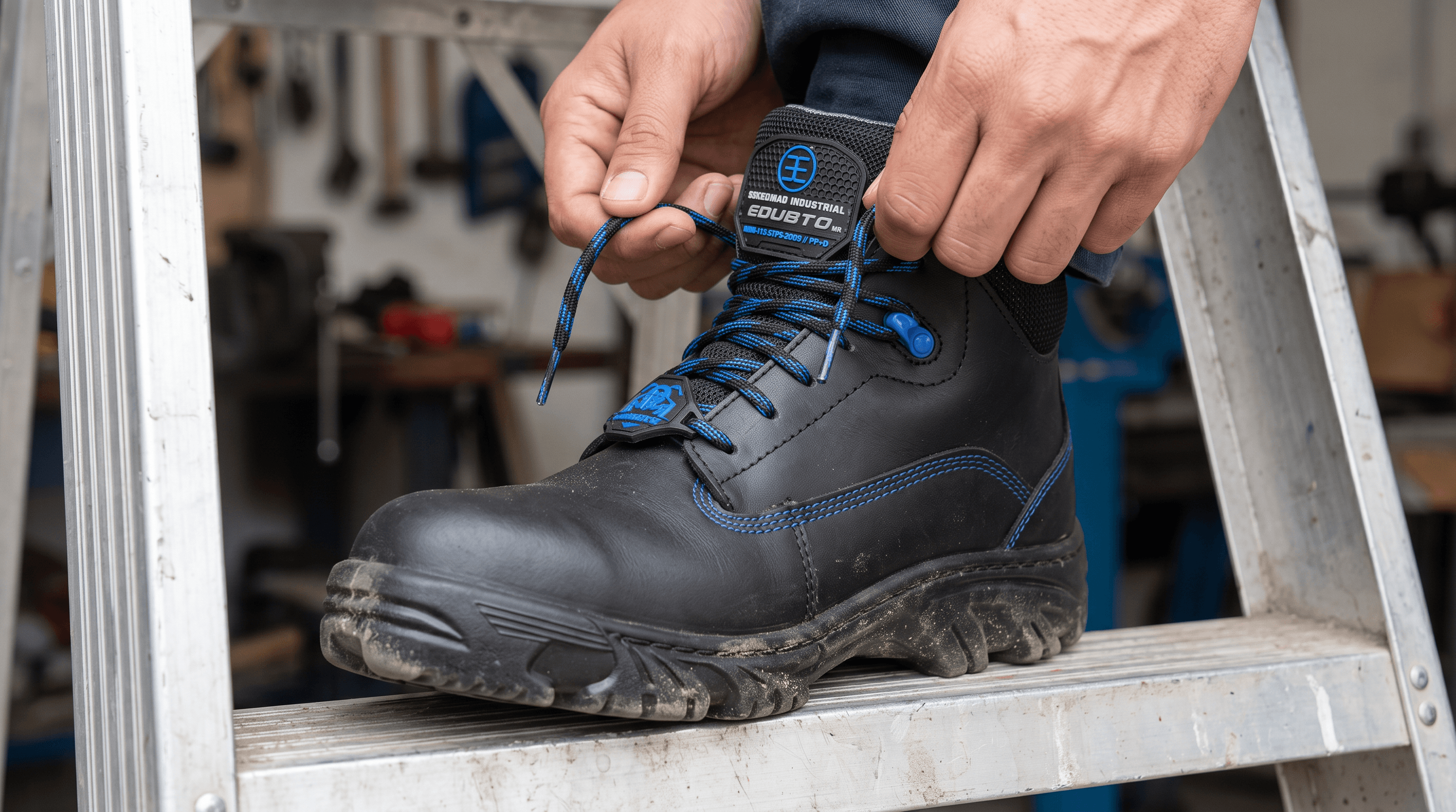 Bota Industrial 945 NEGRO - AZUL R